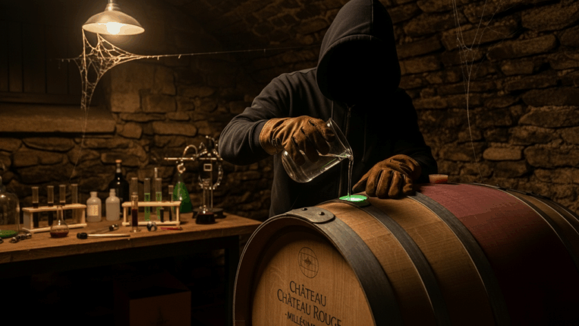 Falšování sudového vína nepovolenými syntetickými látkami