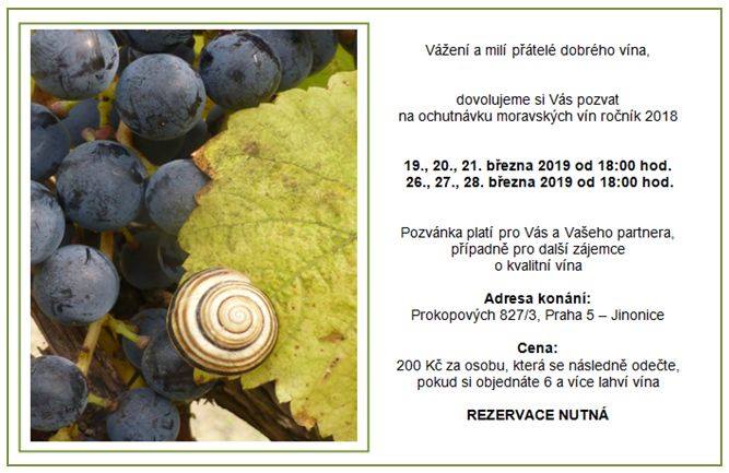Degustace vín ročníku 2018