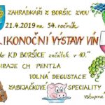 Velikonoční výstava vín Boršice 2019