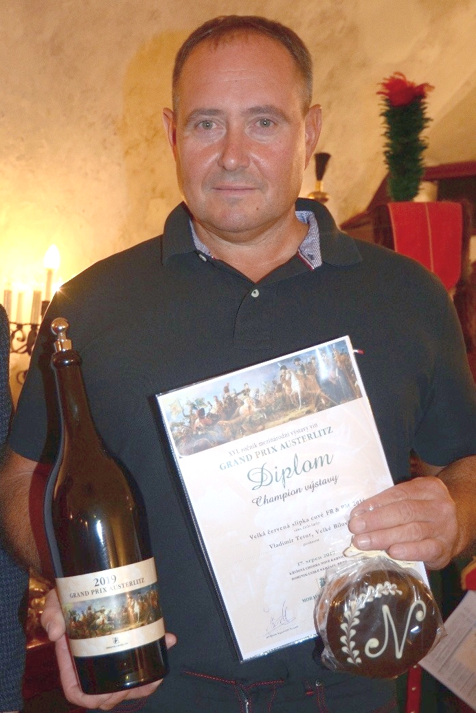 Vladimír Tetur převzal cenu pro Championa výstavy