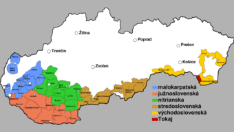 Vinohradnícke oblasti - Slovensko, Vinařské regiony