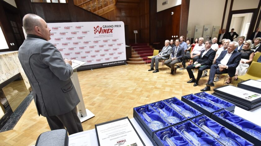 Slavnostní předání cen soutěže Grand Prix Vinex 2021