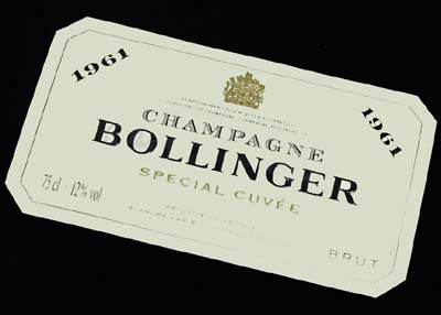 Bollinger 1961 special cuvee