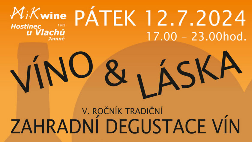 zahradní degustace Víno & Láska