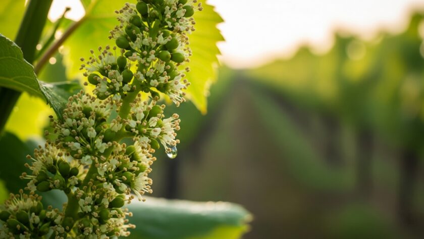 Réva vinná na moravských vinicích vstoupila do fáze kvetení