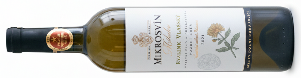 Ryzlink vlašský Flower line 2021 pozdní sběr, suché - VINAŘSTVÍ MIKROSVÍN MIKULOV